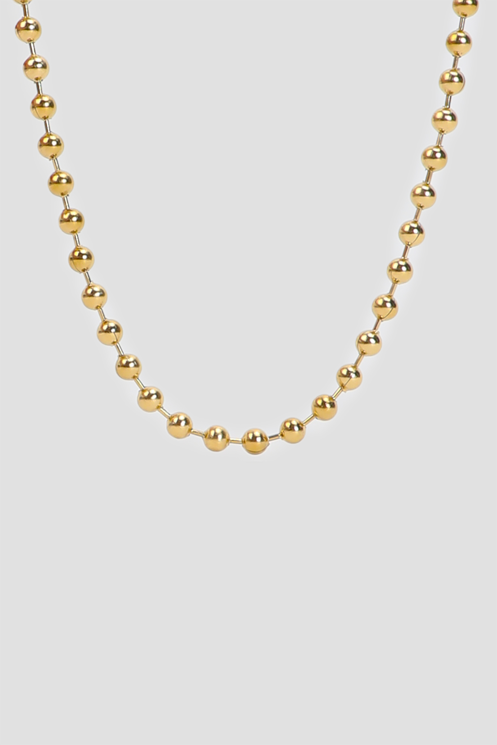 Ardene Man 14K Gold Plated Ball Chain Necklace For Men | Stainless Steel