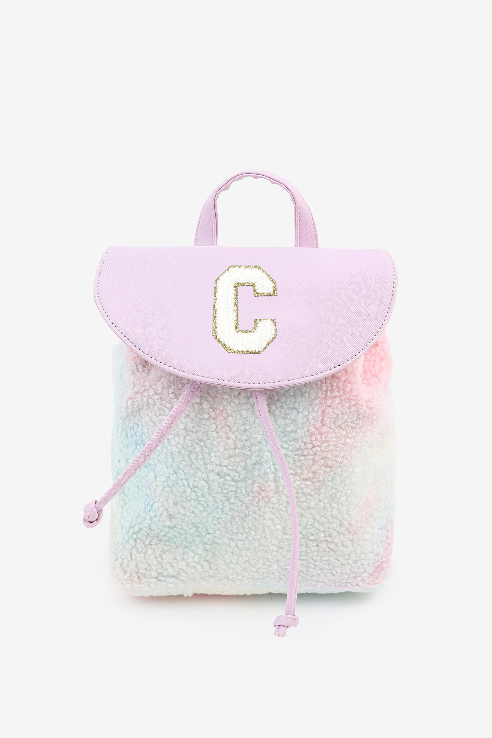 Ardene Initial C Backpack in Lilac | Faux Leather