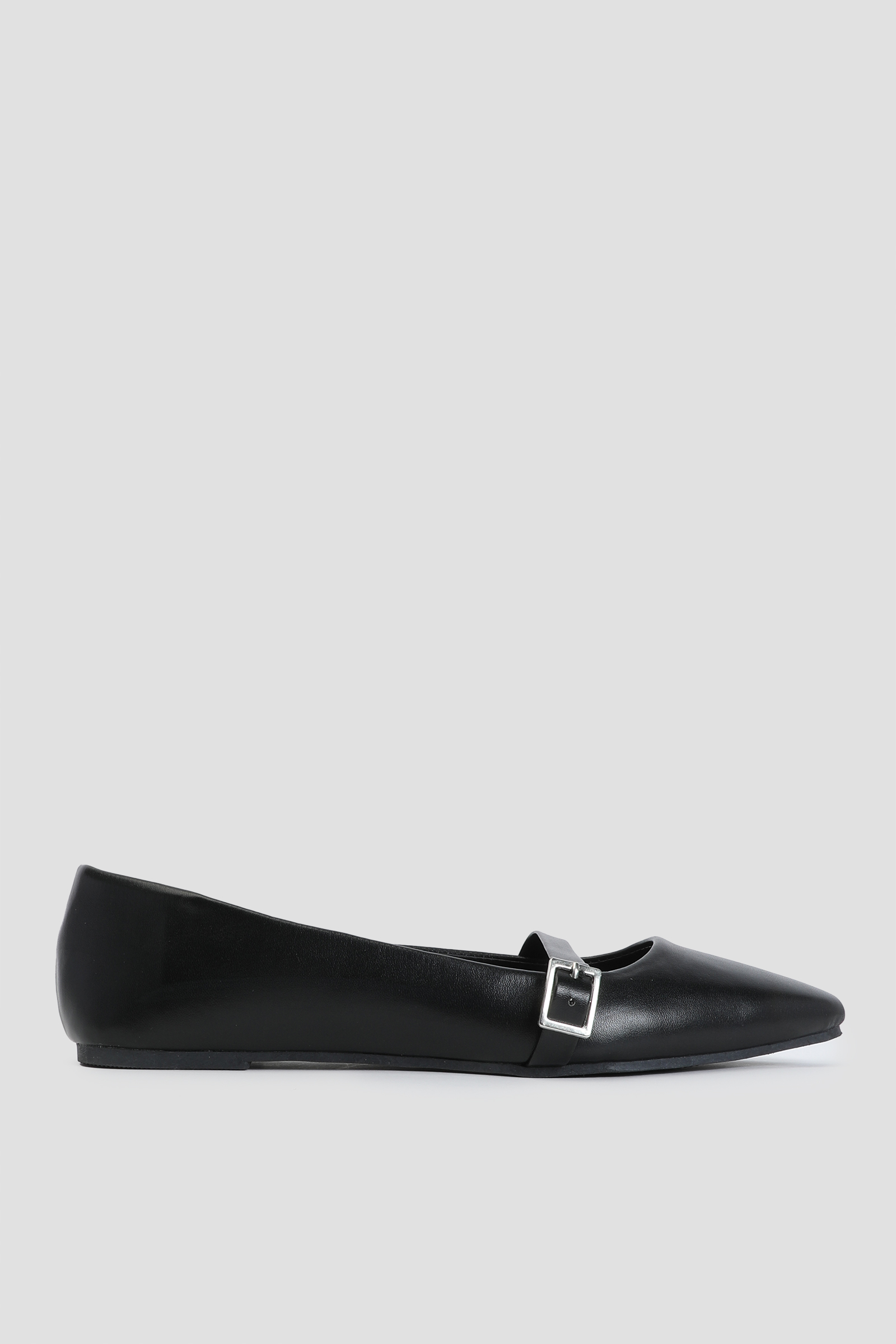 Ardene Black Mary Jane Flats | Size | Faux Leather
