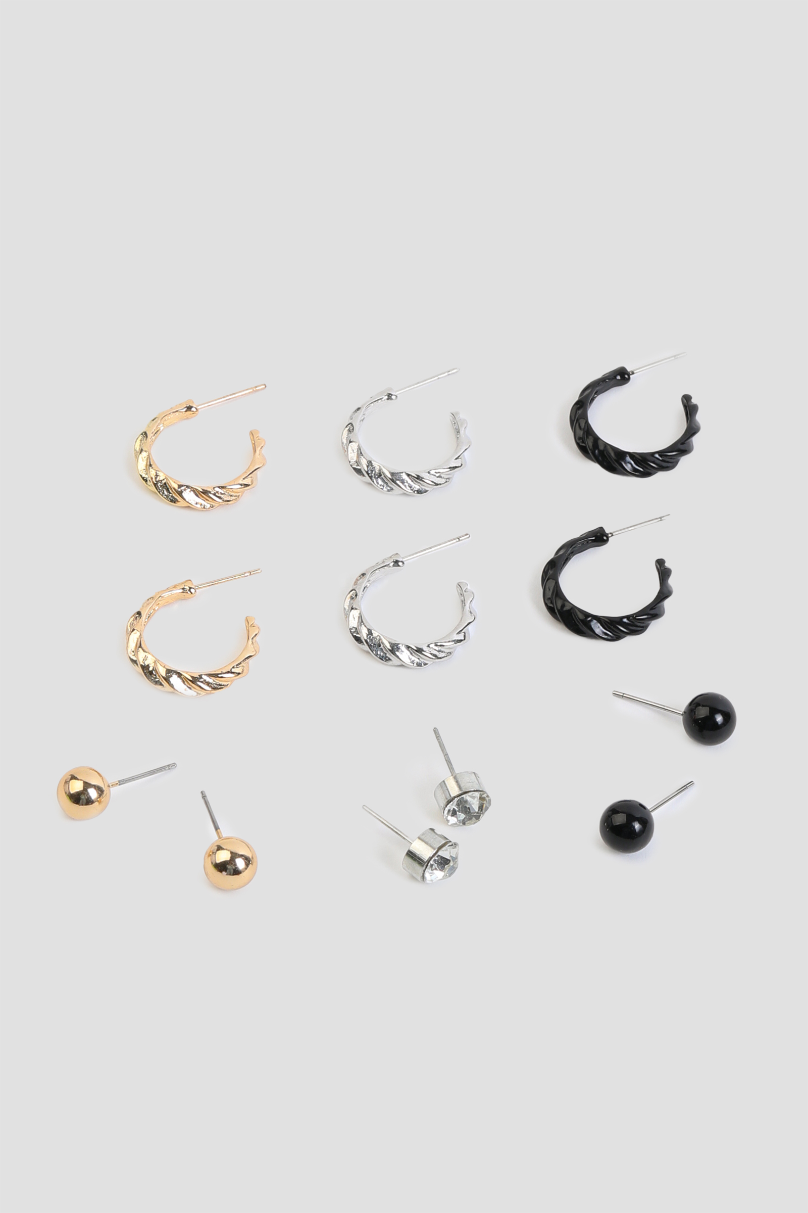 Ardene 6-Pack Stud & Hoop Earrings | Stainless Steel