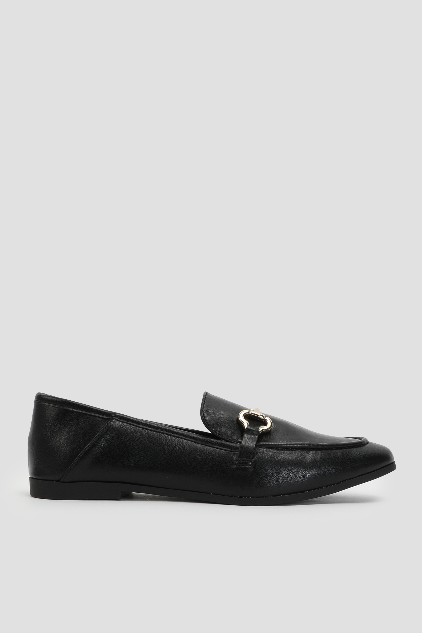Ardene Horsebit Loafers in Black | Size | Faux Leather/Rubber