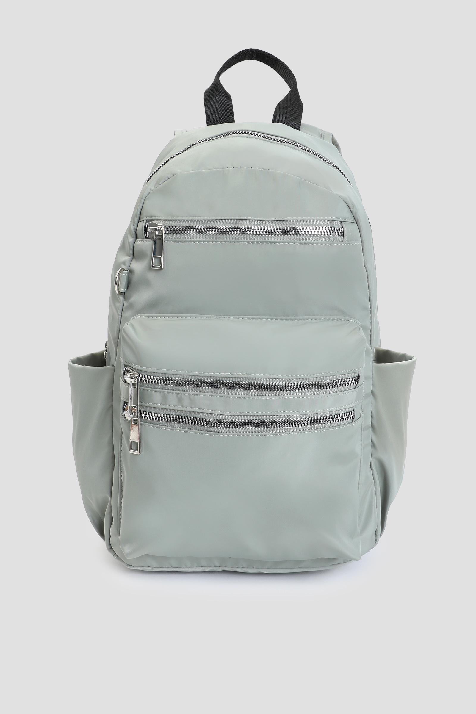 Ardene Nylon Backpack with Multiple Pockets in Light Green | 100% Recycled Polyester/Nylon | Eco-Conscious