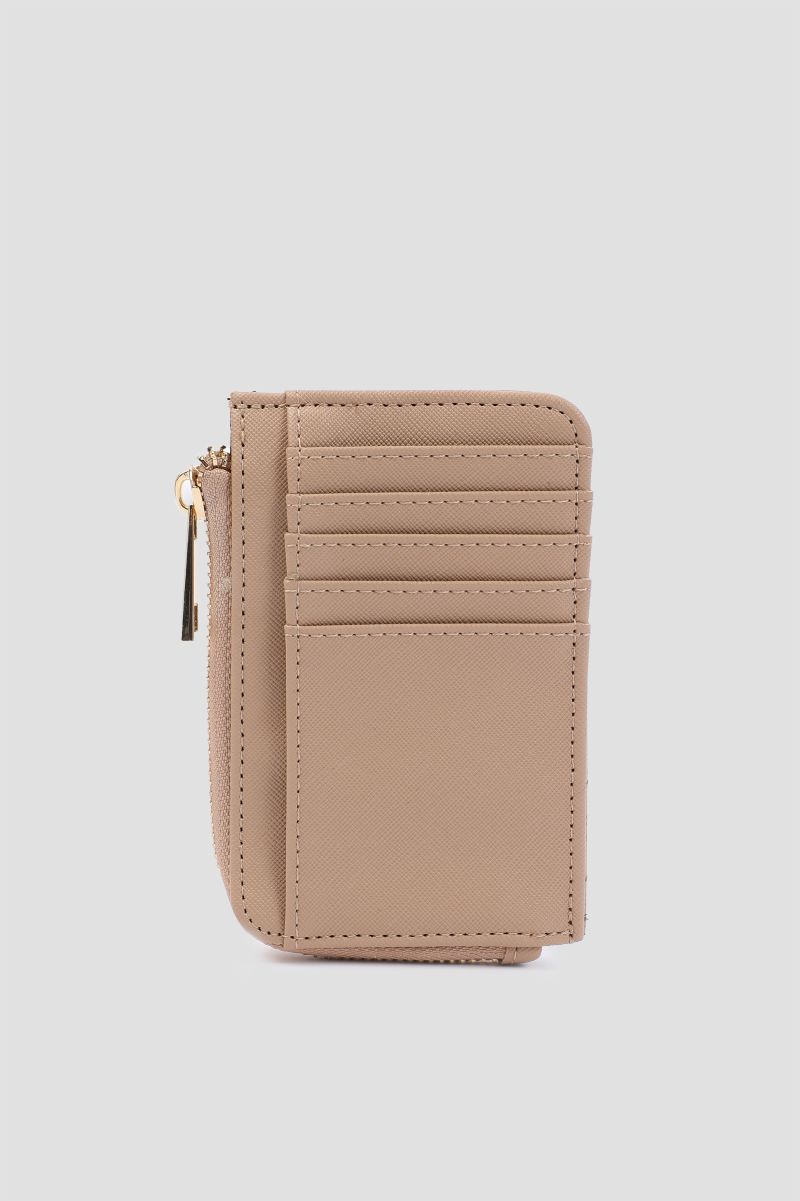 Ardene Faux leather Cardholder in Beige | Faux Leather/Polyester