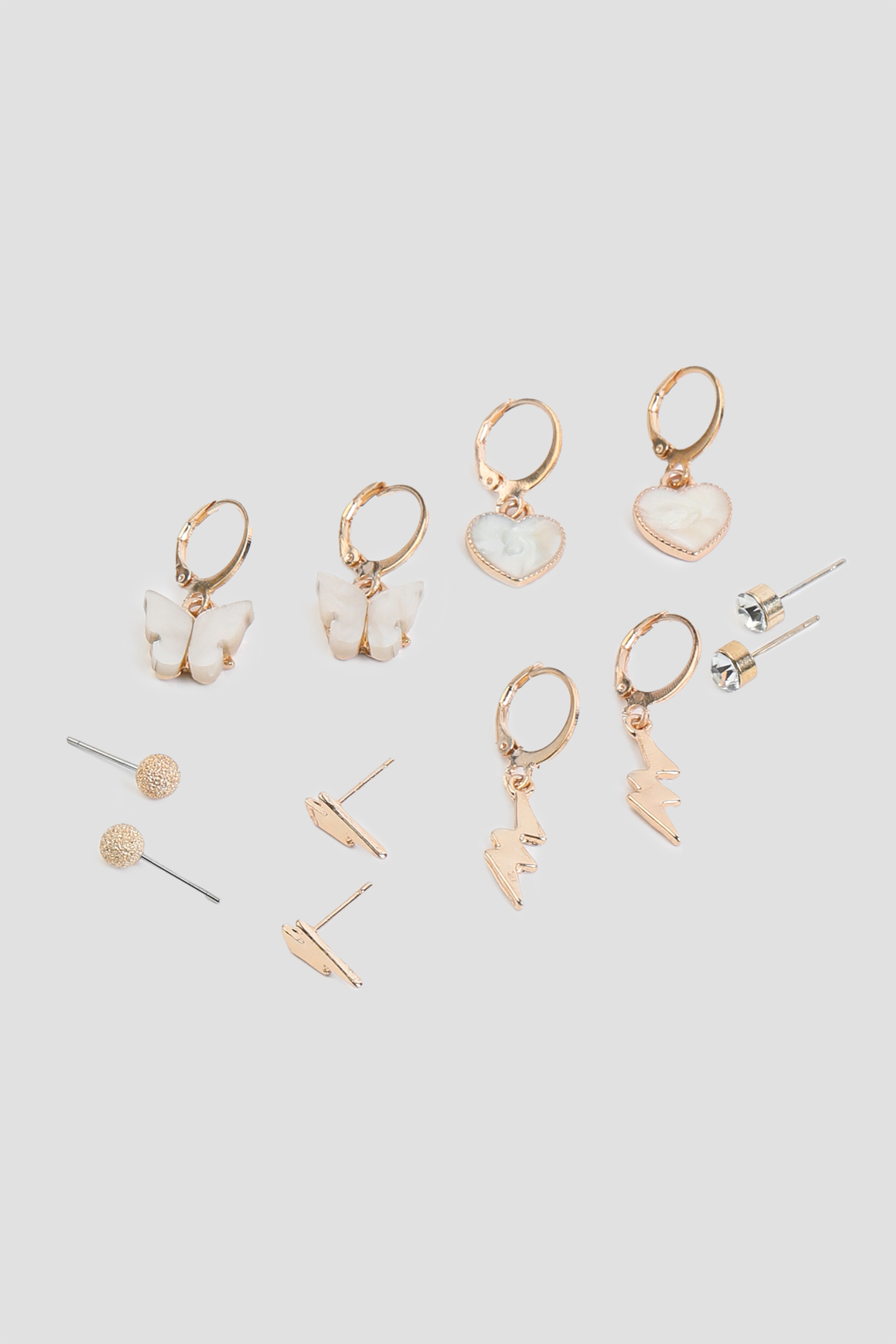 Ardene 6-Pack Charm Earrings in Gold | Stainless Steel