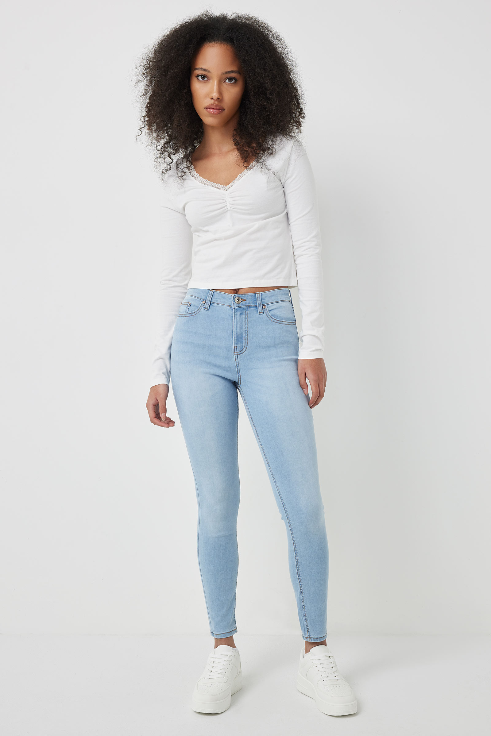 Ardene Super Stretch Jeggings in Light | Size | Polyester/Spandex/Cotton