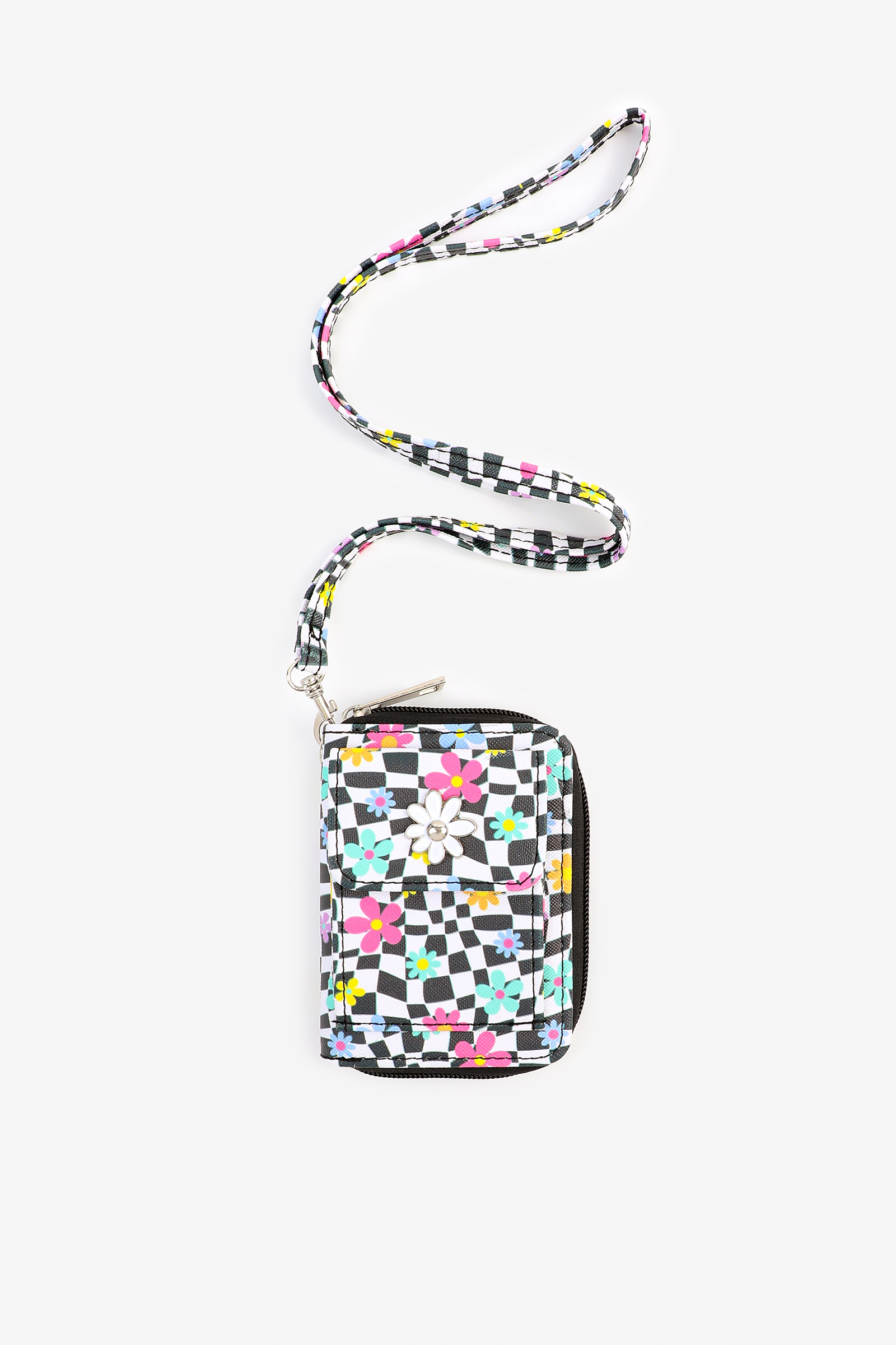 Ardene Printed Wallet with Lanyard | Faux Leather