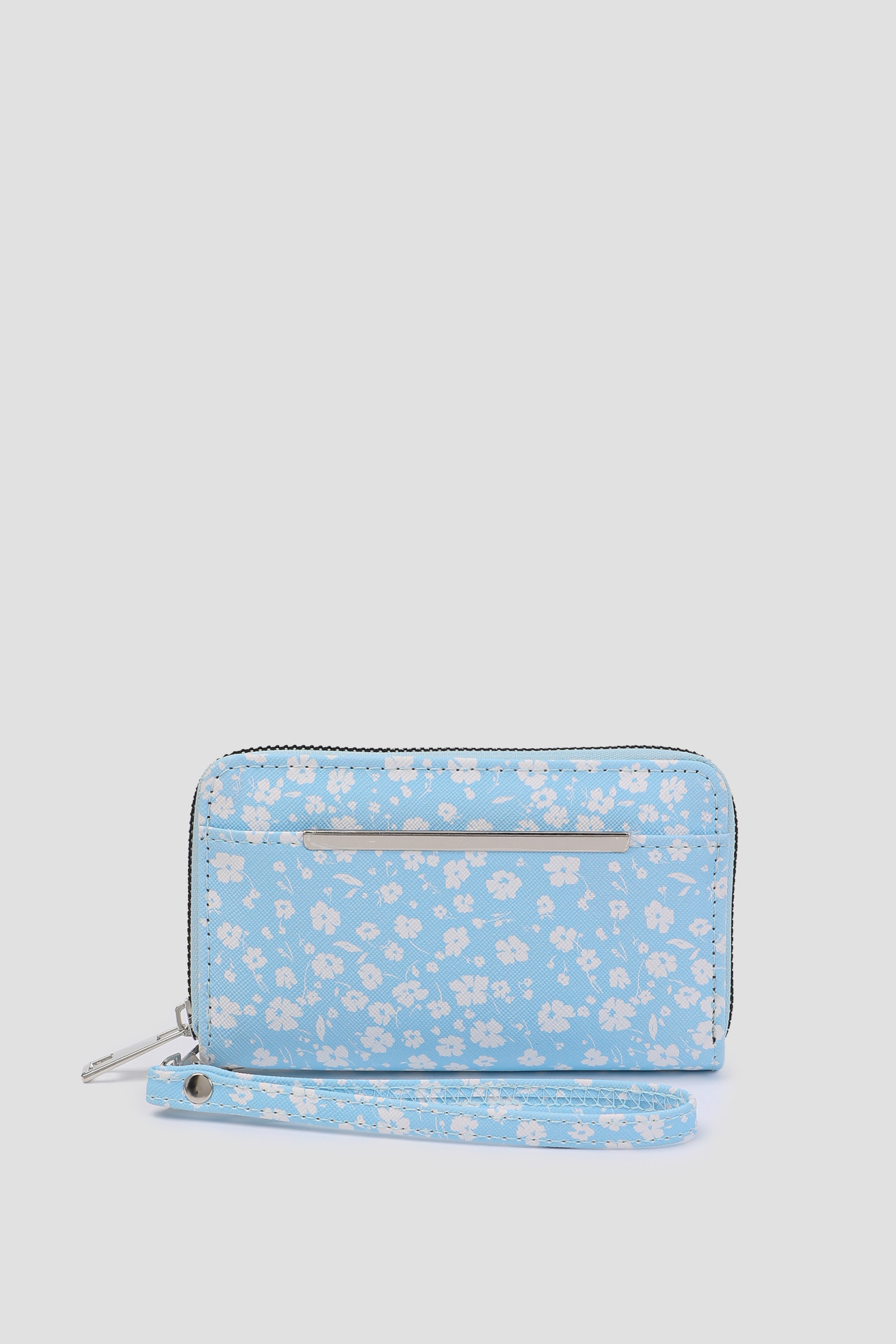 Ardene Faux Leather Accordion Wallet in Light Blue | Faux Leather/Polyester