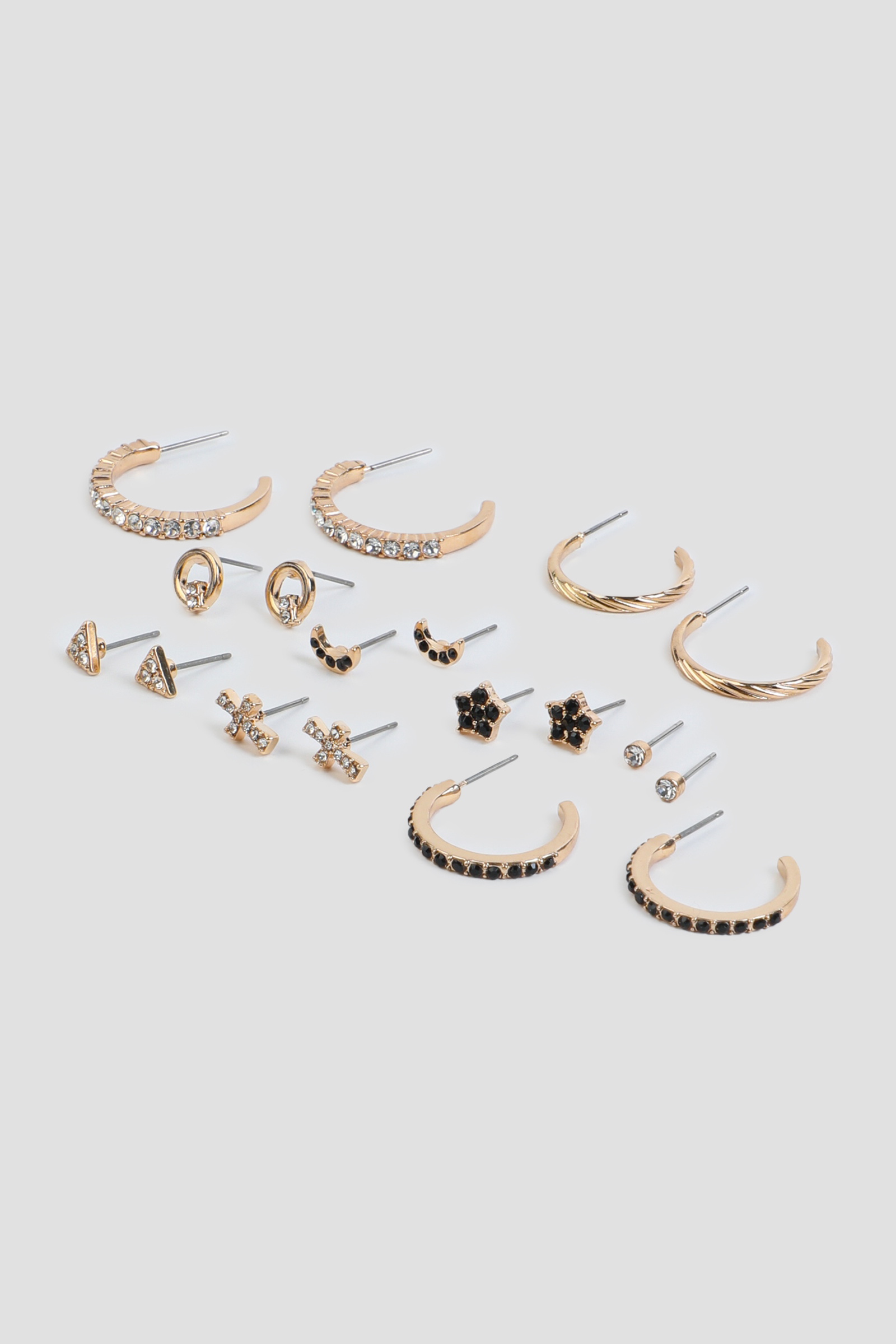 Ardene -Pack Assorted Earrings in Gold | Stainless Steel