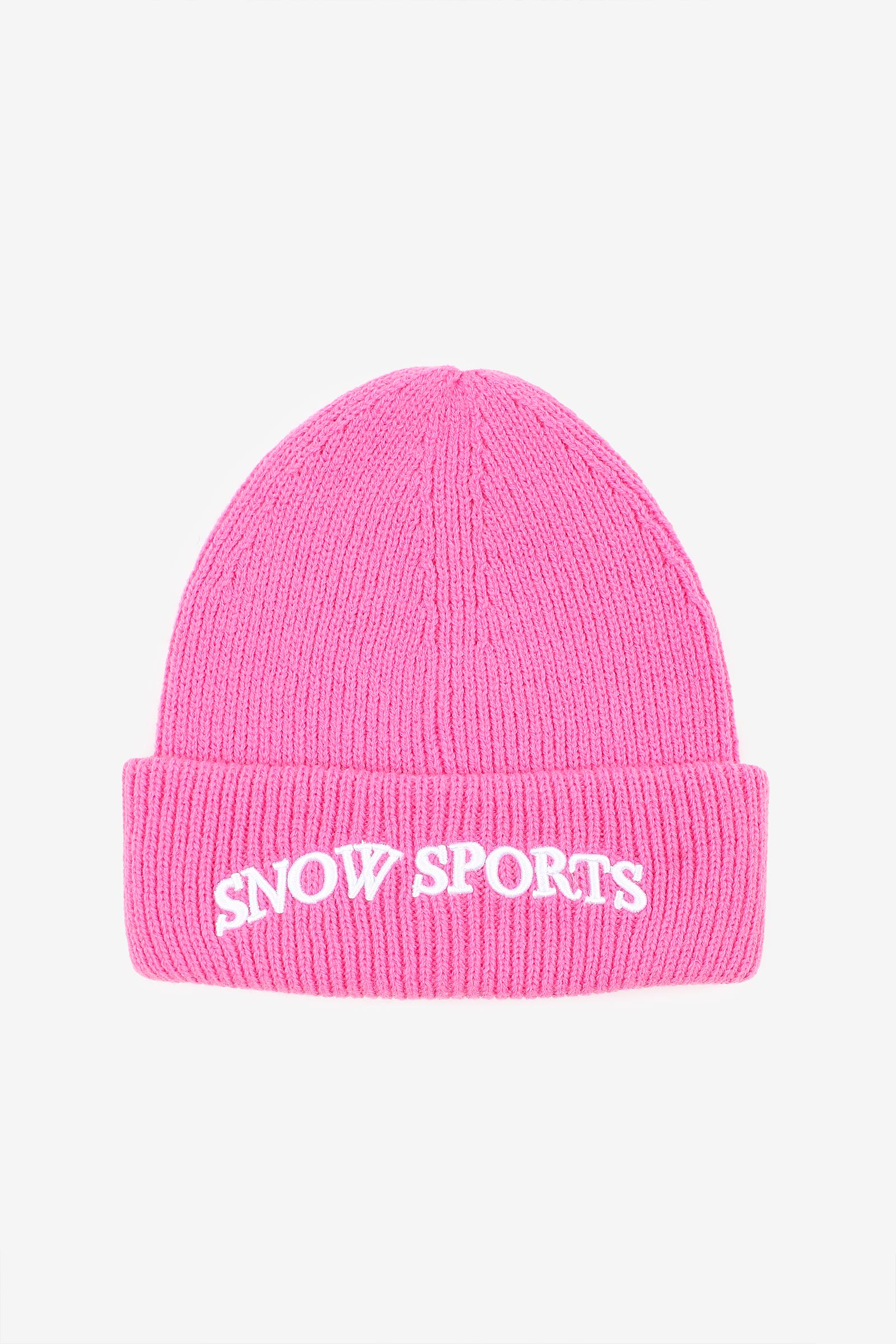 Ardene Snow Sports Ribbed Beanie in Pink | Polyester | Eco-Conscious