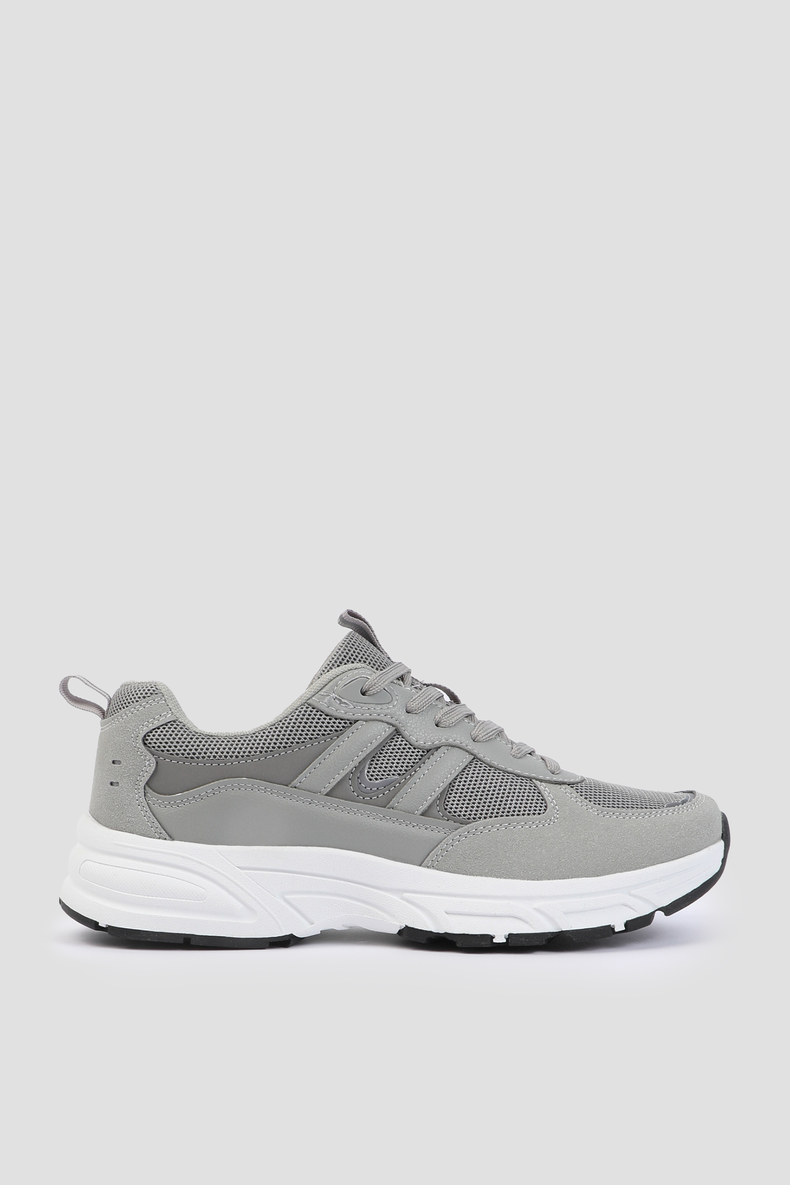 Ardene Man Lace Up Sneakers For Men in Grey | Size