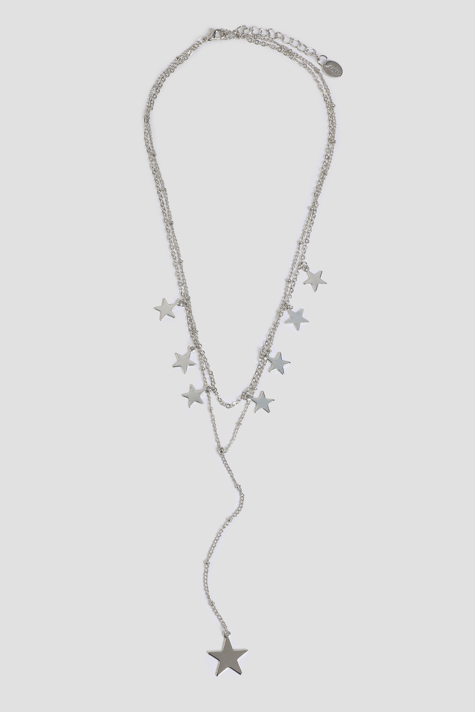 Ardene Two-Row Star Necklace in Silver