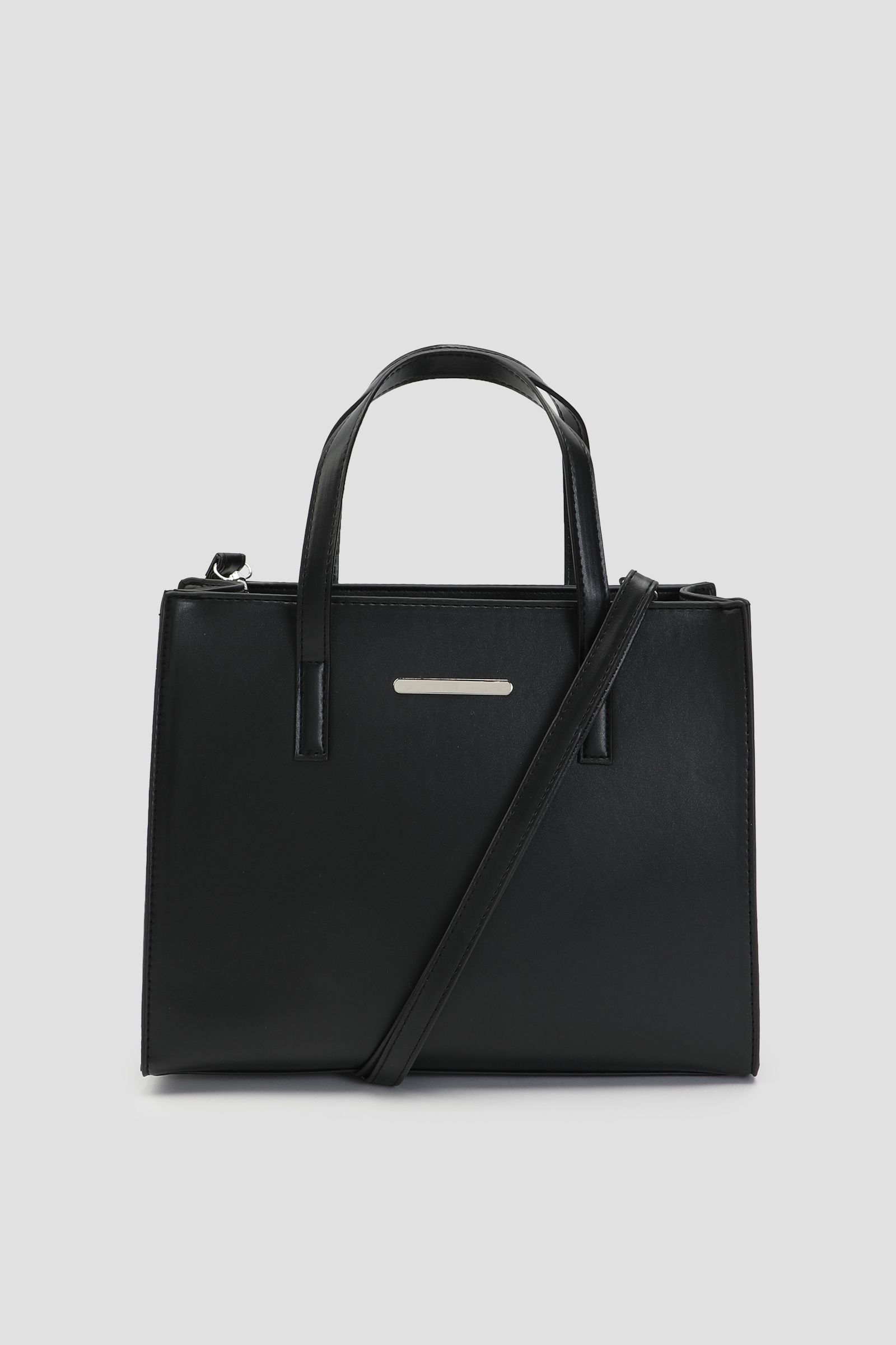 Ardene Faux Leather Tote Bag | Faux Leather/Polyester