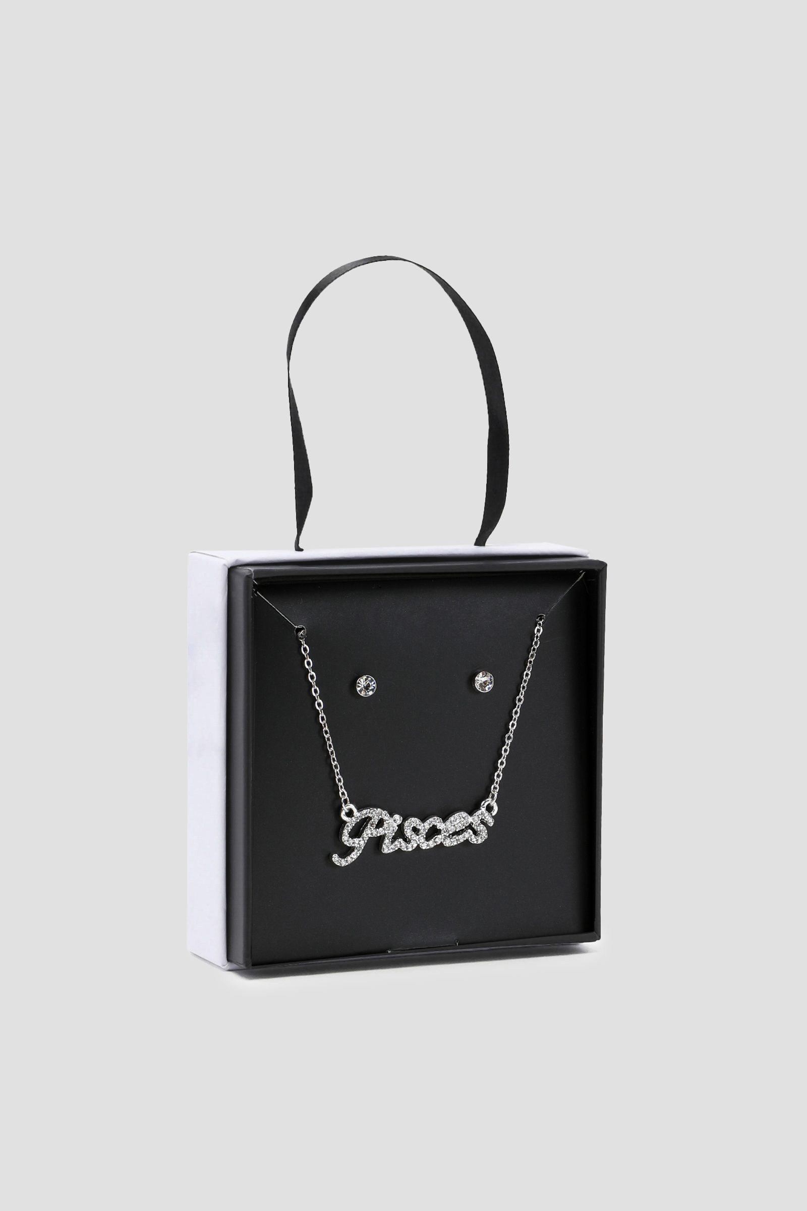 Ardene Pisces Necklace & Earring Gift Set in Silver | Stainless Steel