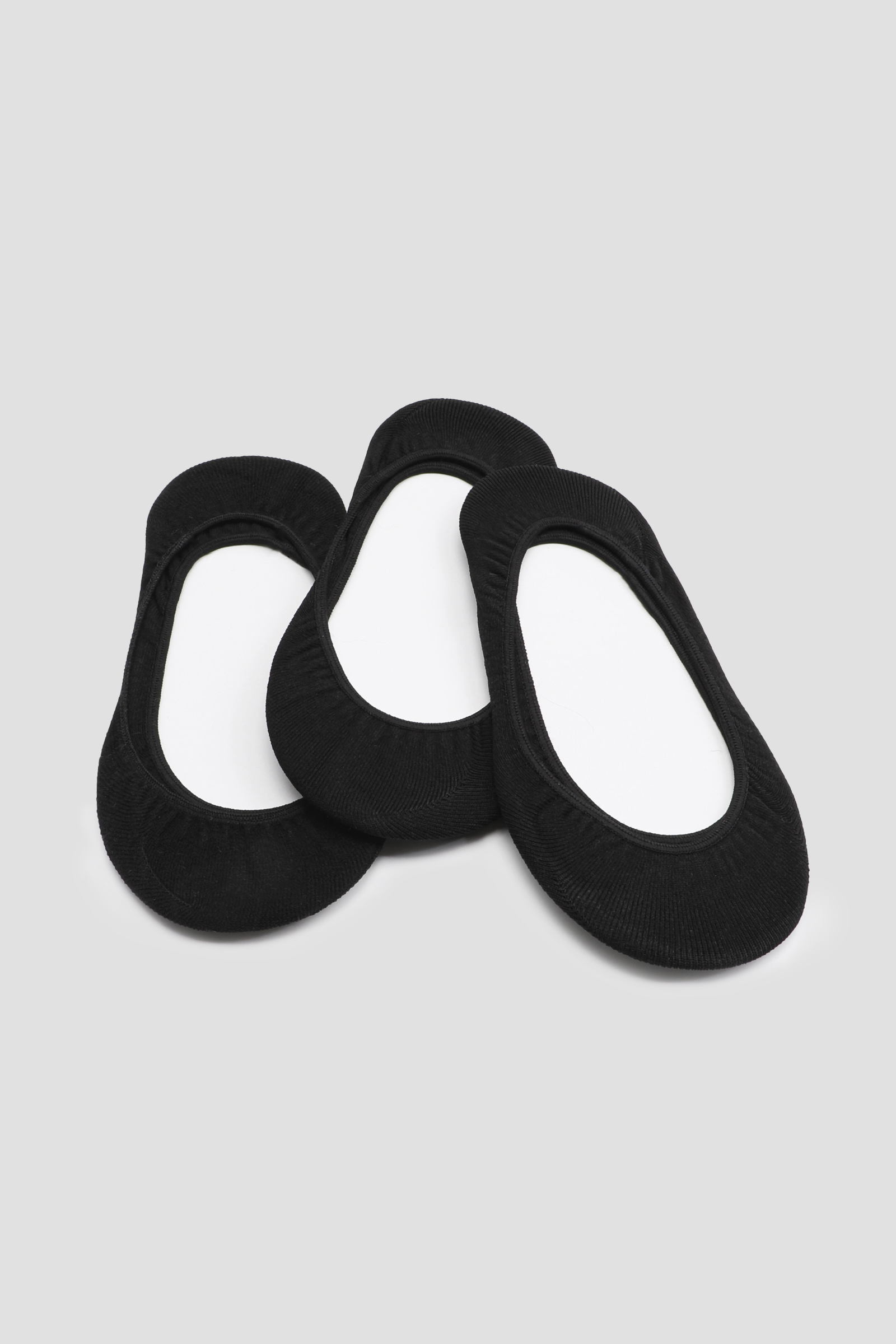 Ardene 3-Pack Nylon Shoe-Liners in Black | Nylon/Spandex