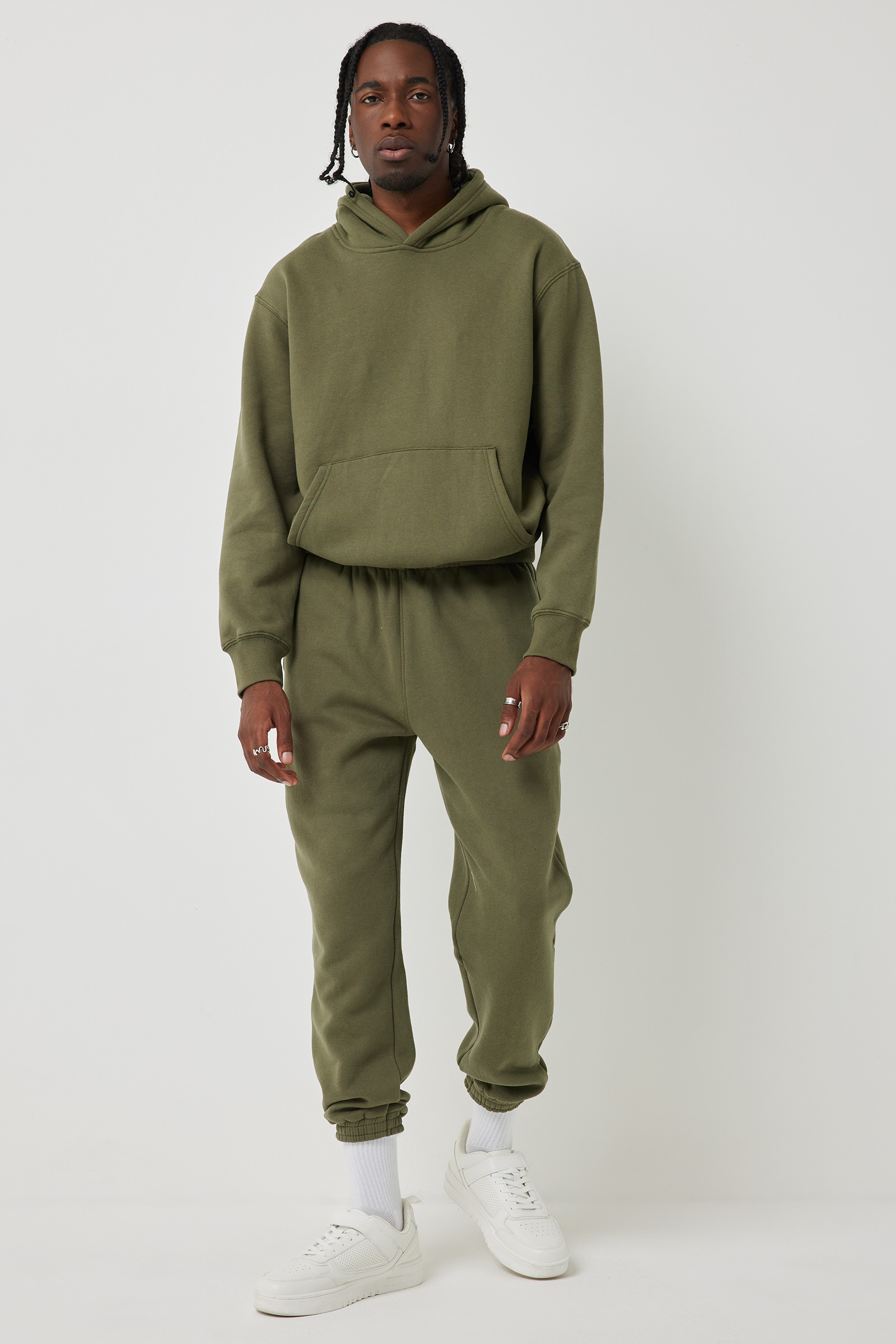 Ardene Man Hidden Drawstring Sweatpants For Men in Khaki | Size | Polyester/Cotton | Fleece-Lined