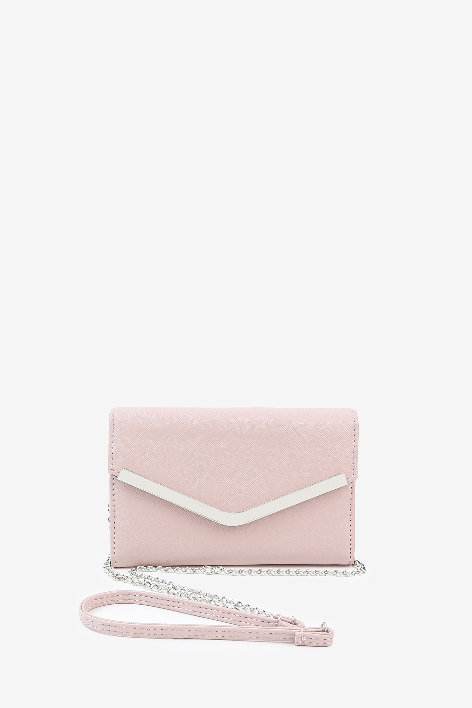 Ardene Crossbody Envelope Wallet in Light Pink | Faux Leather/Polyester