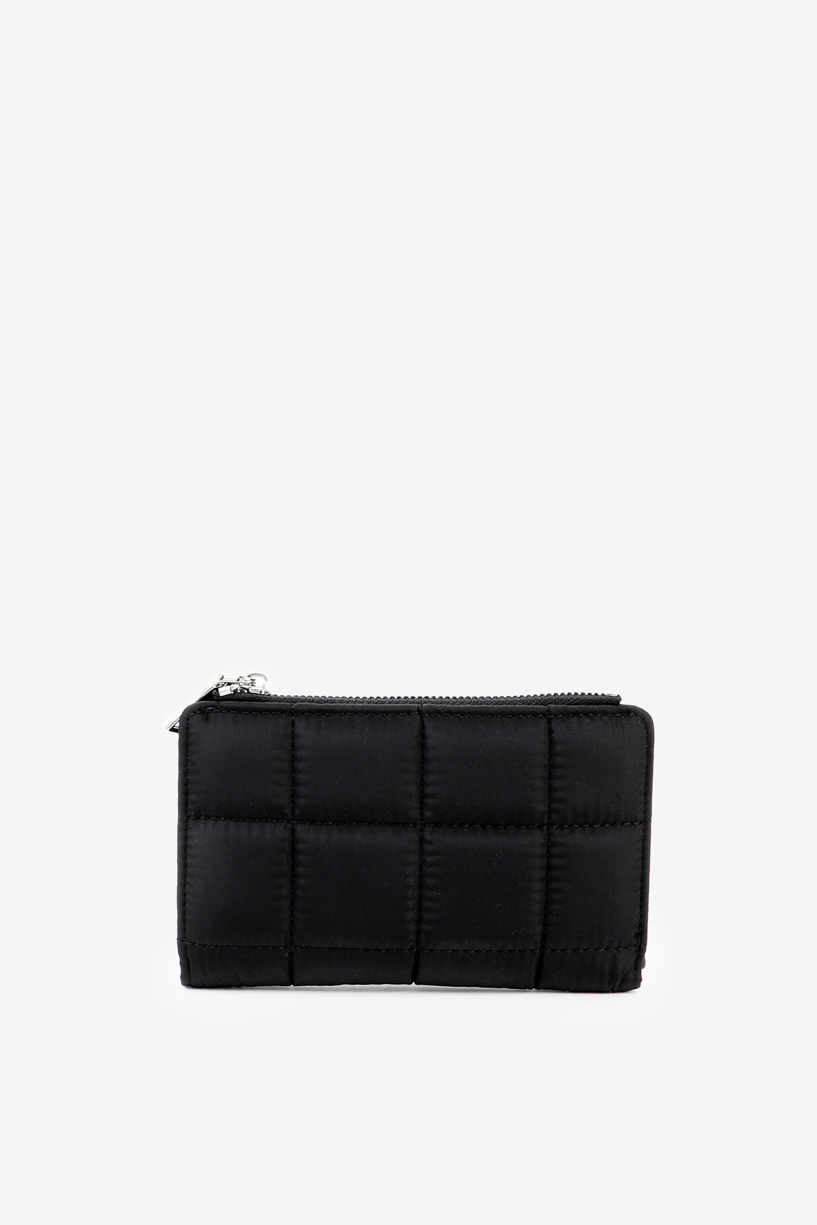 Ardene Nylon Quilted Wallet in Black | Polyester/Nylon