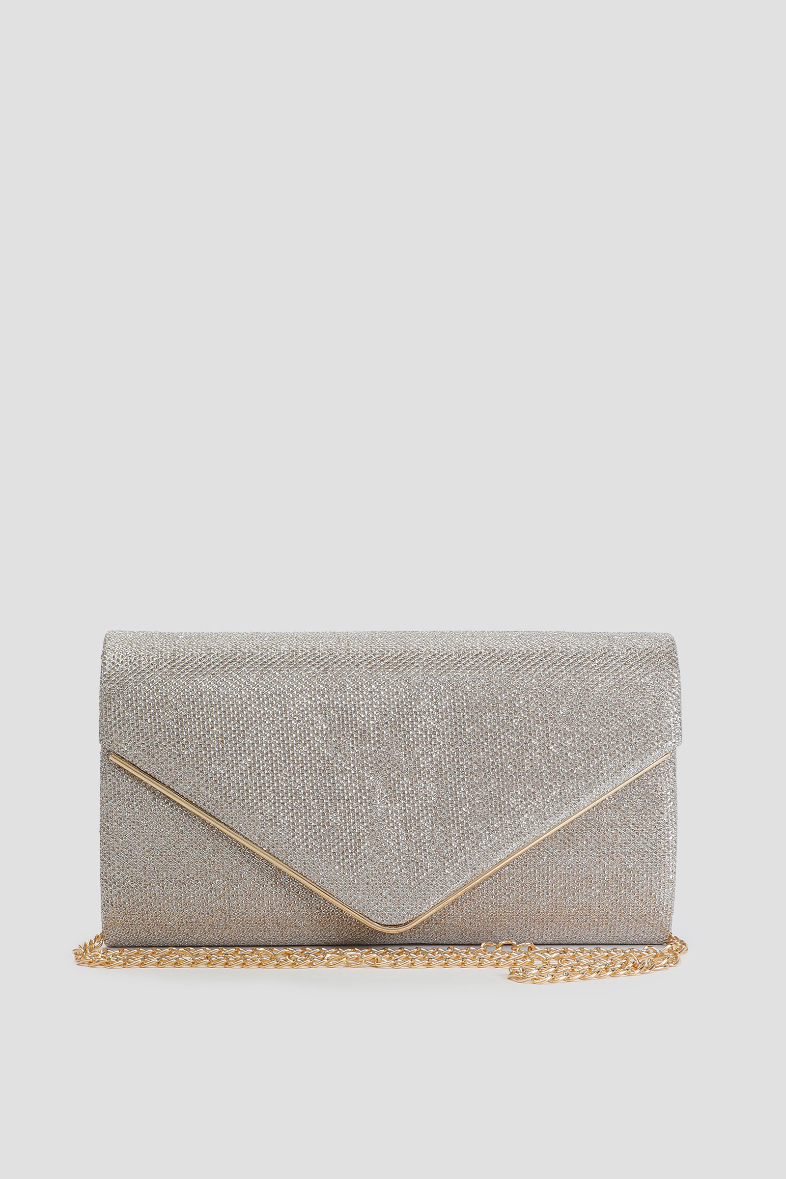 Ardene Envelope Clutch in Gold | Faux Leather/Polyester