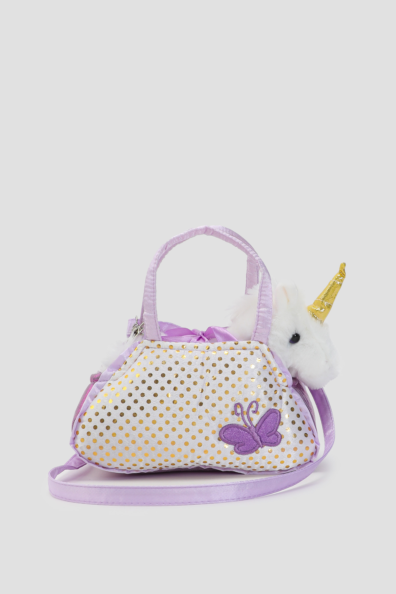Ardene Mini Tote Bag with Stuffed Animal in | Polyester